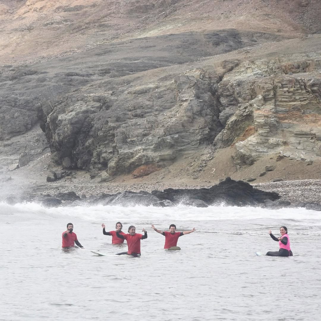 Grupo en el agua